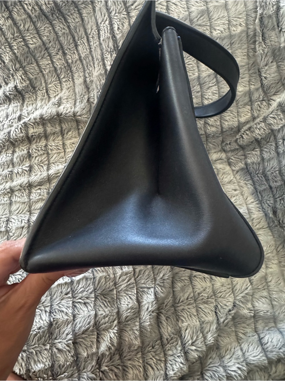 Authentic Celine Edge Bag - Blue/Black Leather - Picture 7 of 13
